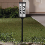 Solar Address Stake Four-Sided Adjustable Height