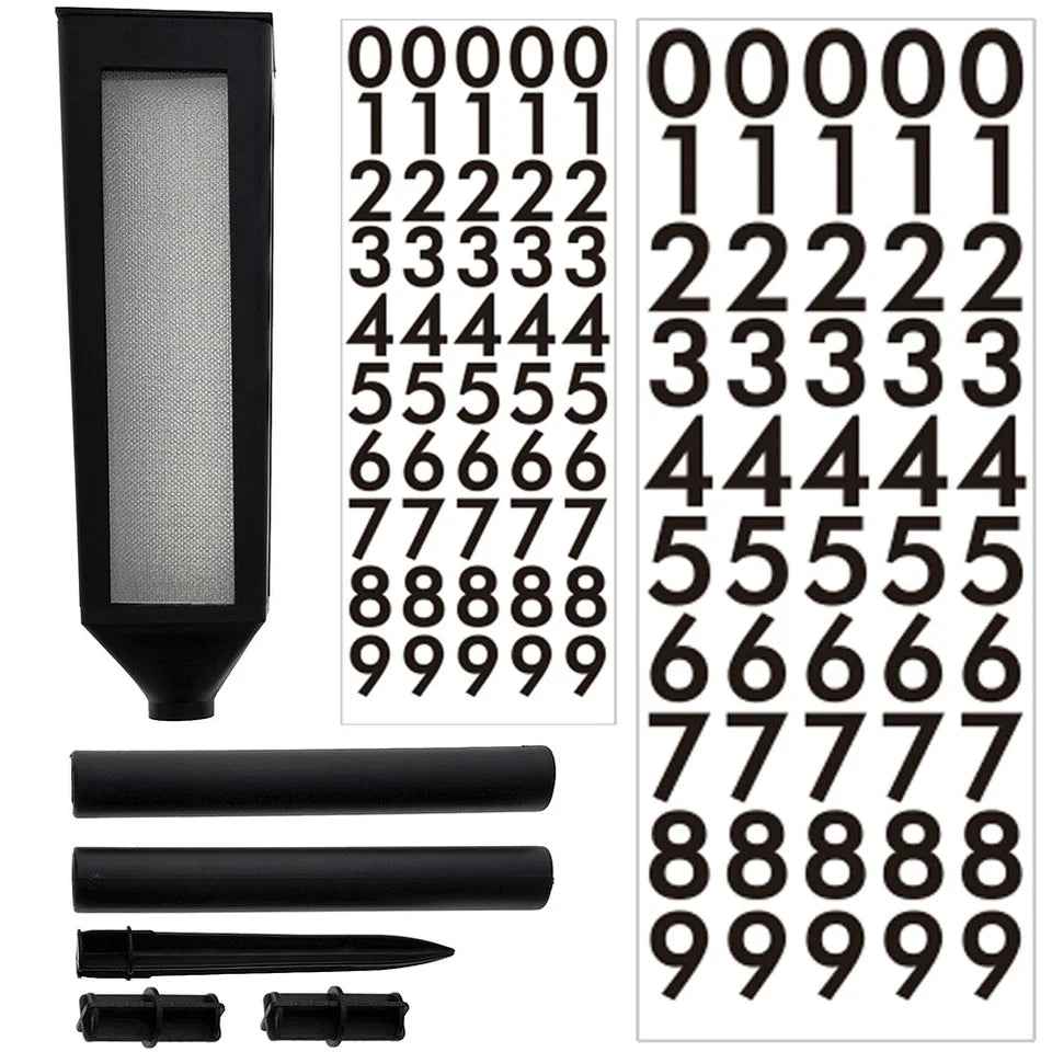Solar Address Stake Four-Sided Adjustable Height
