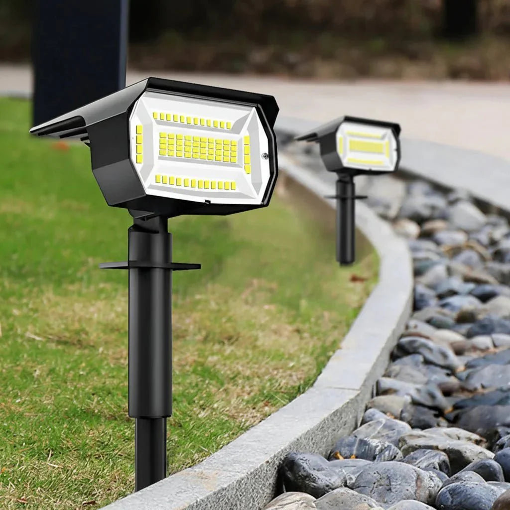 Solar Adjustable Brightness LED Landscape Spotlight