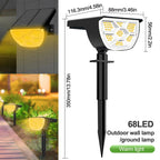 Solar Adjustable Brightness LED Landscape Spotlight