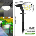Solar Adjustable Brightness LED Landscape Spotlight