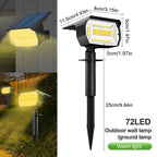 Solar Adjustable Brightness LED Landscape Spotlight