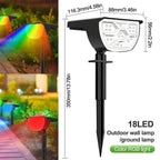 Solar Adjustable Brightness LED Landscape Spotlight