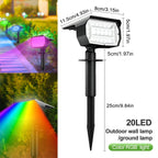 Solar Adjustable Brightness LED Landscape Spotlight