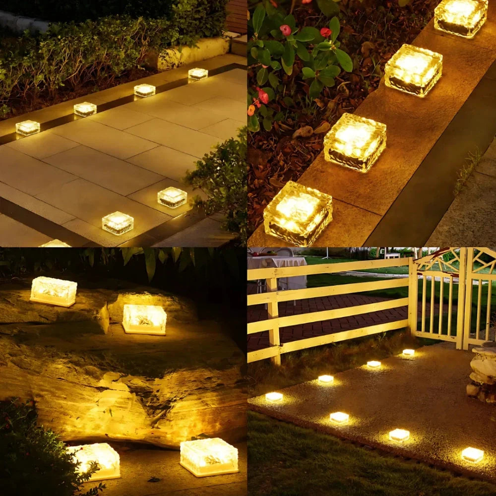 Solar Brick Light Dusk Sensor & 10 Hour Runtime