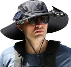 Solar Fan Hat USB Rechargeable Adjustable Fit