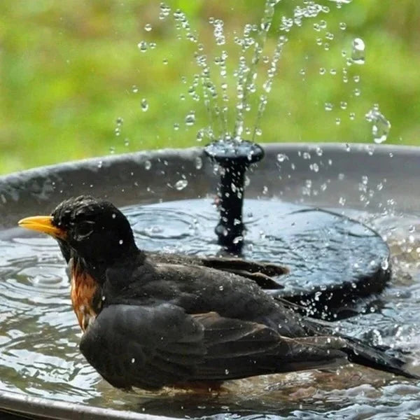 Solar Fountain Pump Weather Resistant Fits Birdbaths & Ponds