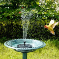 Solar Fountain Solar-Powered 7 Spray Patterns & LED Lights