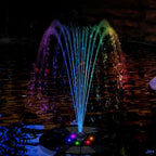 Solar Fountain Solar-Powered 7 Spray Patterns & LED Lights