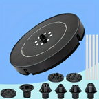 Solar Fountain Solar-Powered 7 Spray Patterns & LED Lights