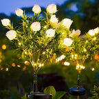 Solar Garden Flower Lights Bendable Stem 10-Hour