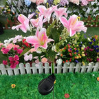 Solar Garden Flower Lights Bendable Stem 10-Hour