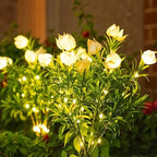 Solar Garden Flower Lights Bendable Stem 10-Hour