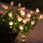Solar Garden Flower Lights Bendable Stem 10-Hour
