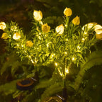 Solar Garden Flower Lights Bendable Stem 10-Hour