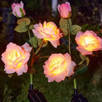 Solar Garden Flower Lights Bendable Stem 10-Hour