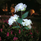 Solar Garden Flower Lights Bendable Stem 10-Hour
