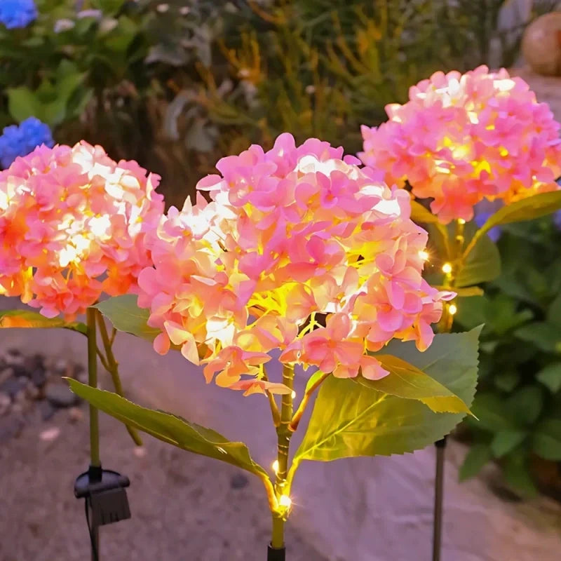 Solar Garden Flower Lights Bendable Stem 10-Hour