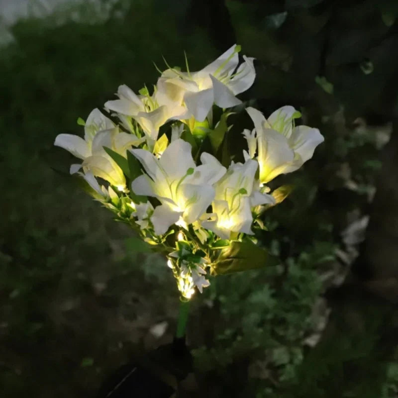 Solar Garden Flower Lights Bendable Stem 10-Hour