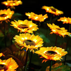 Solar Garden Flower Lights Bendable Stem 10-Hour