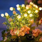 Solar Garden Flower Lights Bendable Stem 10-Hour