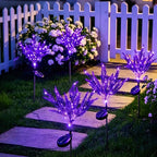 Solar Garden Flower Lights Bendable Stem 10-Hour
