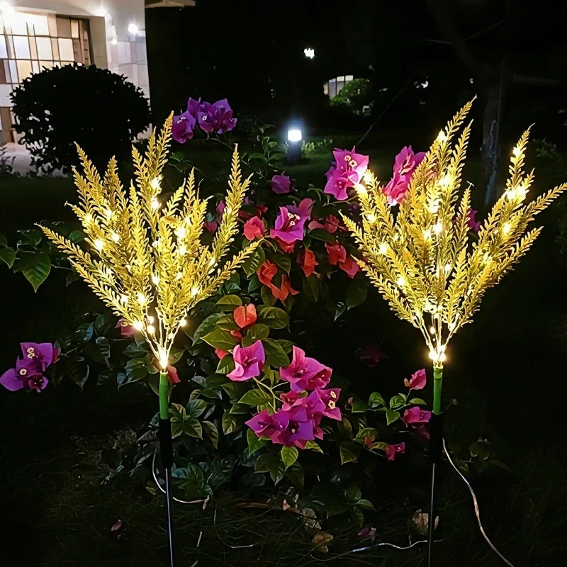 Solar Garden Flower Lights Bendable Stem 10-Hour