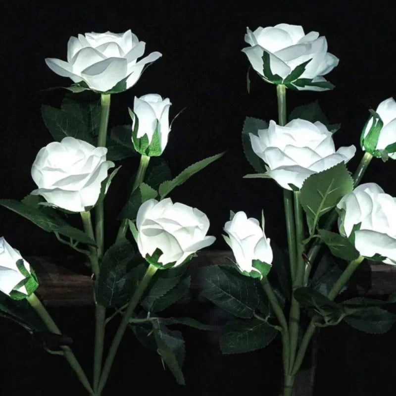 Solar Garden Flower Lights Bendable Stem 10-Hour