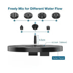 Solar Garden Fountain Floating Adjustable Flow & Nozzles