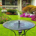 Solar Garden Fountain Floating Adjustable Flow & Nozzles