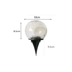 Solar Garden Globe Cracked Glass Automatic Dusk Sensor