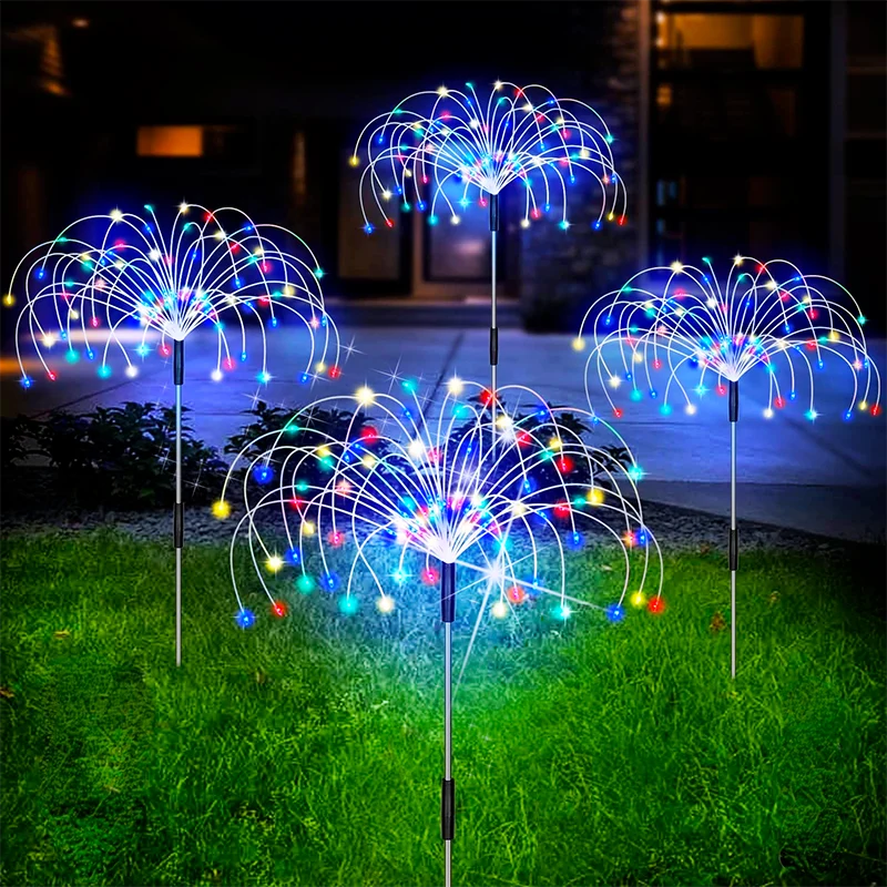 Solar Garden Lamp Fireworks Effect 120 LED