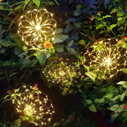 Solar Garden Lamp Fireworks Effect 120 LED