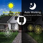 Solar Garden Lamp Fireworks Effect 120 LED