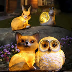 Solar Garden Light Animal Shaped Warm Glow Waterproof