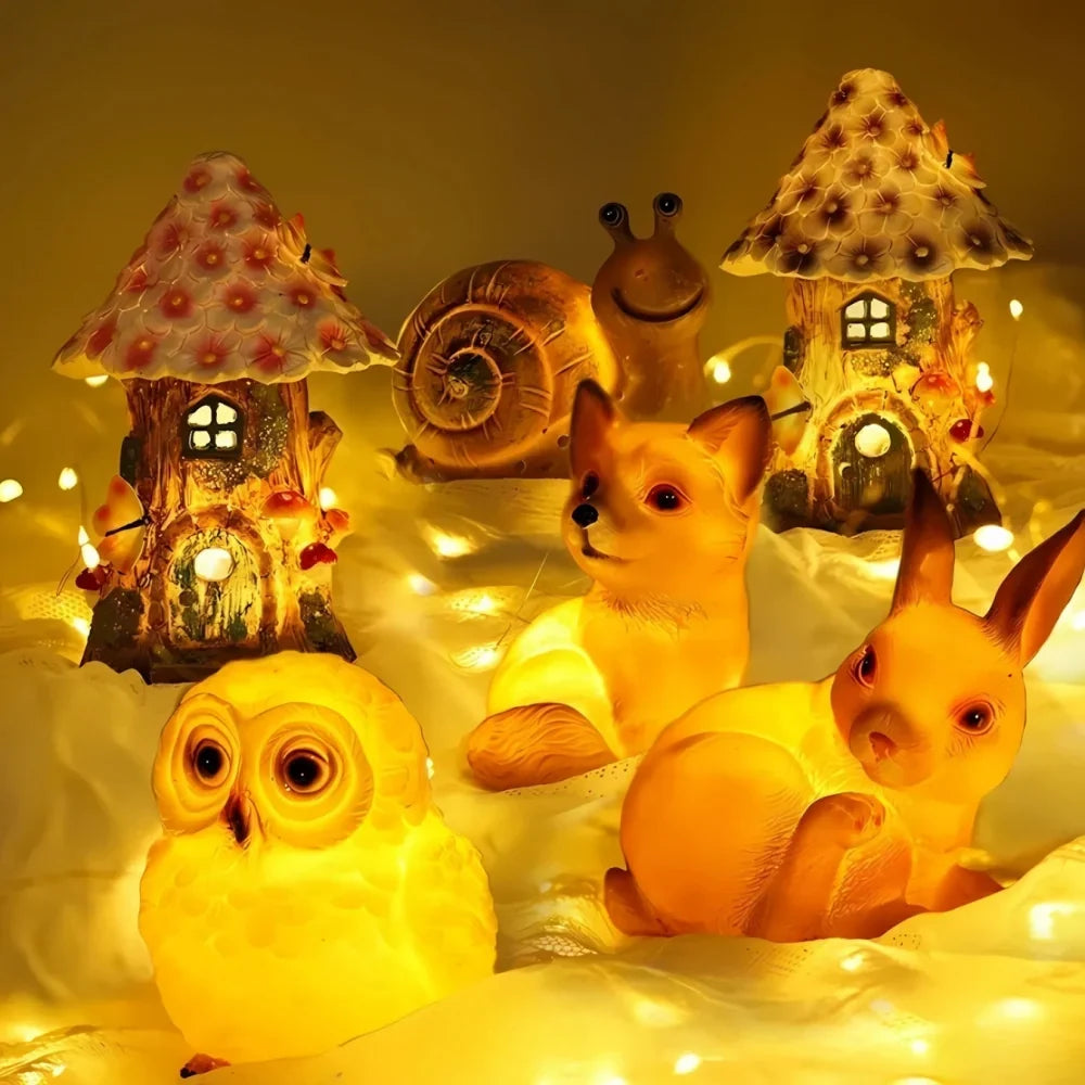 Solar Garden Light Animal Shaped Warm Glow Waterproof