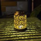 Solar Garden Light Iron Dusk-to-Dawn 50,000-Hour LEDs
