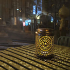Solar Garden Light Iron Dusk-to-Dawn 50,000-Hour LEDs