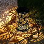 Solar Garden Light Iron Dusk-to-Dawn 50,000-Hour LEDs