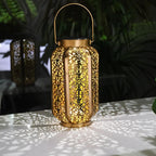 Solar Garden Light Iron Dusk-to-Dawn 50,000-Hour LEDs
