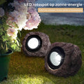 Solar Garden Light Rock LED 12-Hour Runtime