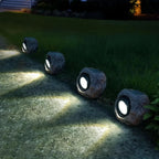 Solar Garden Light Rock LED 12-Hour Runtime