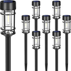Solar Garden Light Warm White LED Dusk Sensor IP65