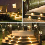 Solar Garden Lights 8-Pack Weatherproof Automatic Dusk Sensor