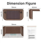 Solar Garden Lights 8-Pack Weatherproof Automatic Dusk Sensor