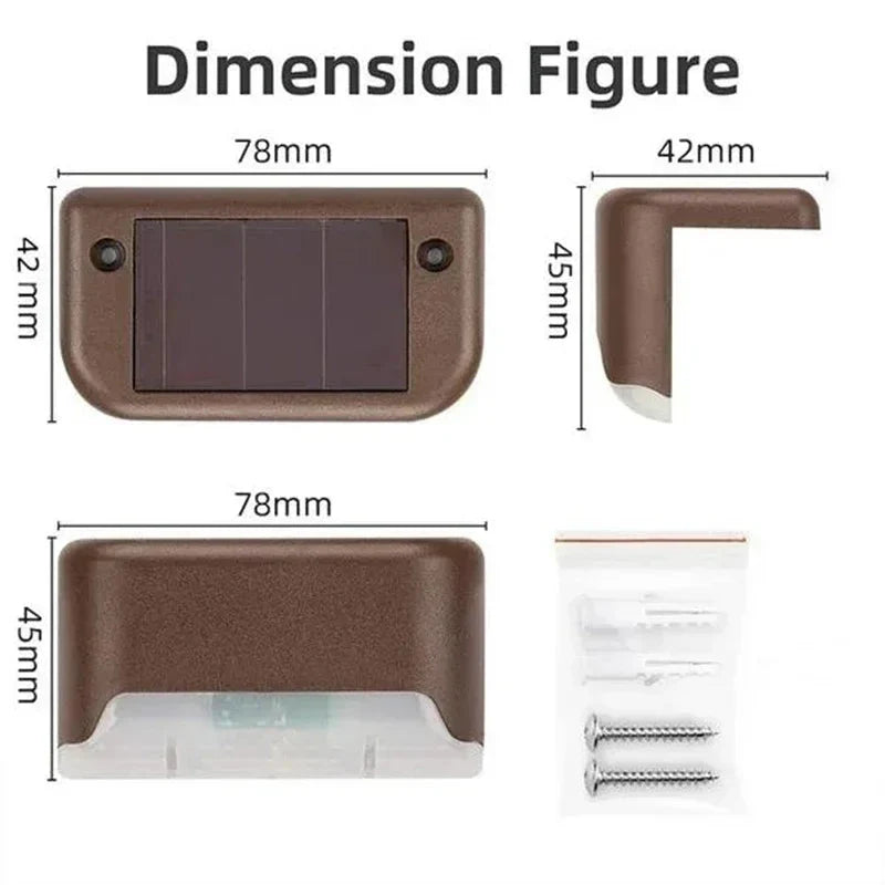 Solar Garden Lights 8-Pack Weatherproof Automatic Dusk Sensor