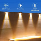 Solar Garden Lights Automatic Dusk Sensor Set of 2