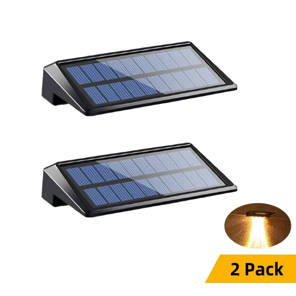 Solar Garden Lights Automatic Dusk Sensor Set of 2