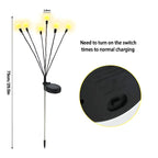 Solar Garden Lights Firefly Flicker & Flexible Stems