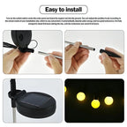 Solar Garden Lights Firefly-Style 8-Hour Runtime